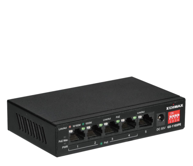 Edimax 5p GS-1105PE (5x10/100/1000Mbit 4xPoE+) - 1300125 - zdjęcie 3